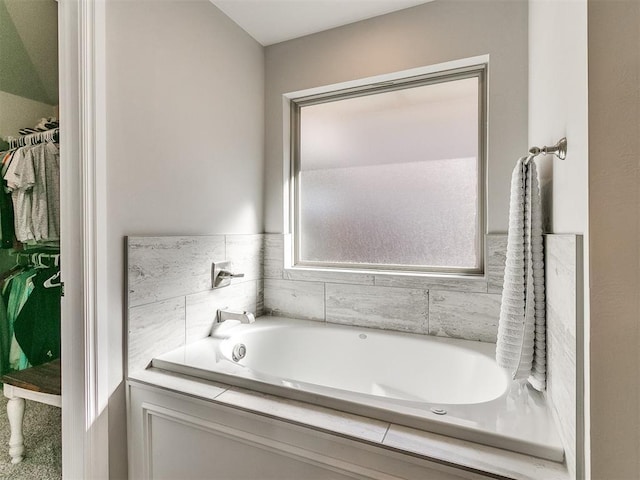 bathroom with a bathing tub