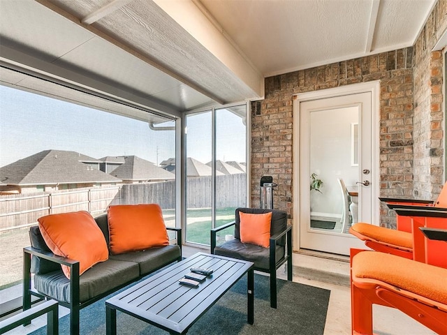 view of patio with outdoor lounge area