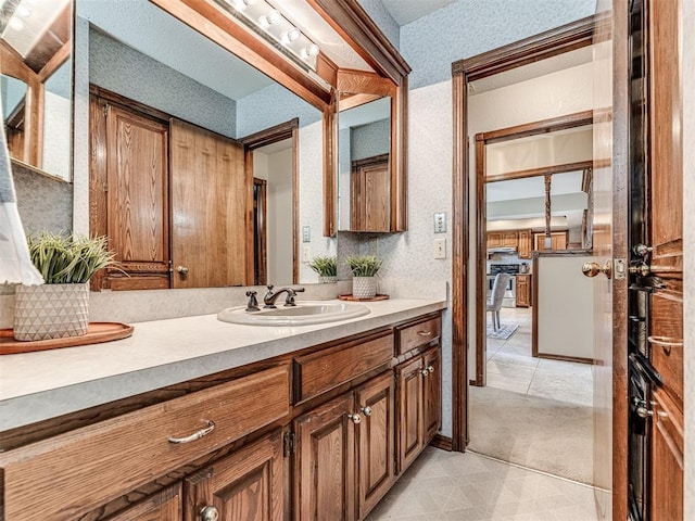 bathroom featuring vanity