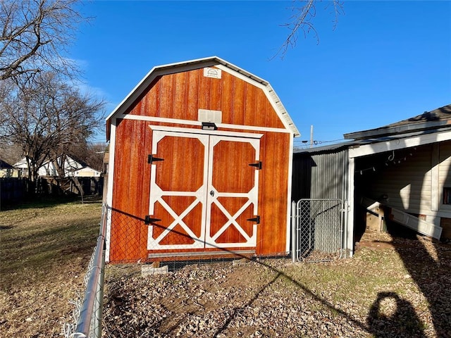 view of outdoor structure