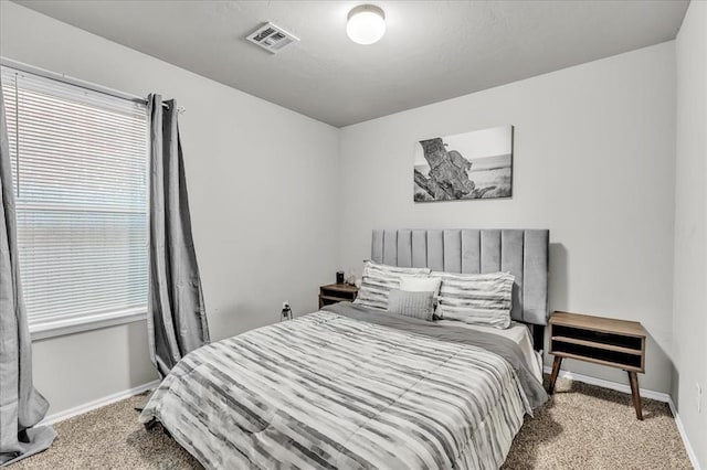 bedroom with carpet floors