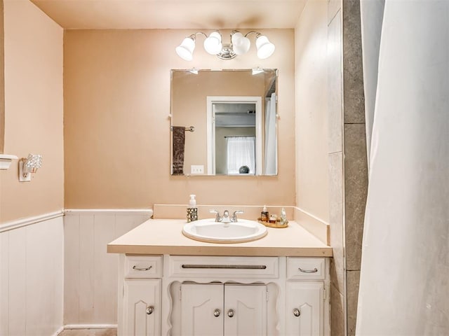 bathroom featuring vanity