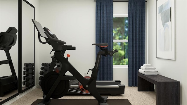 view of exercise room