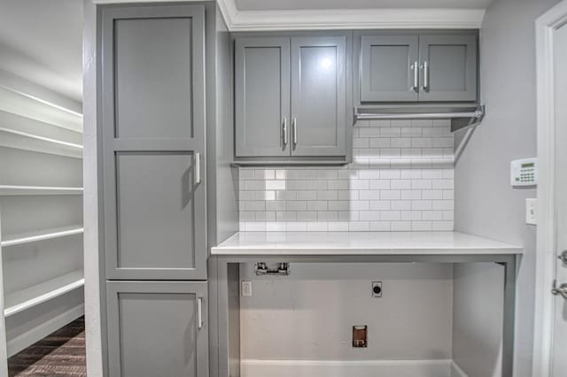 laundry room with cabinet space and hookup for an electric dryer