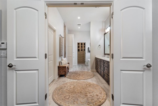 bathroom with vanity