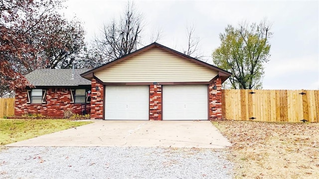 view of front of house featuring a garage