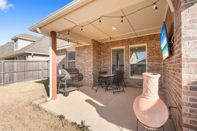 view of patio / terrace with grilling area