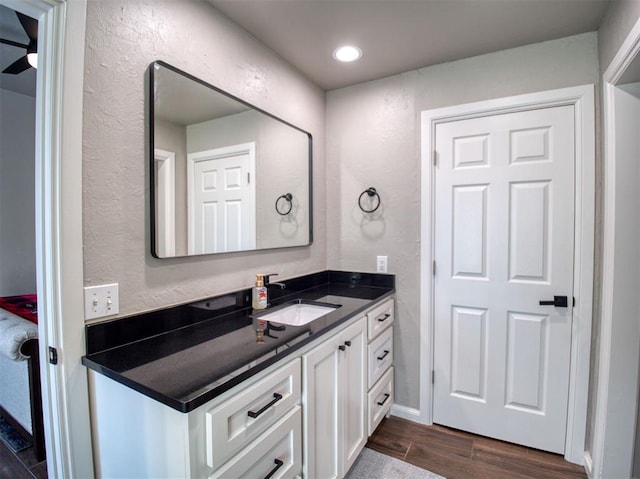 bathroom featuring vanity