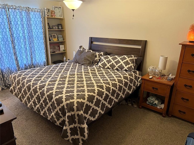 bedroom with carpet floors