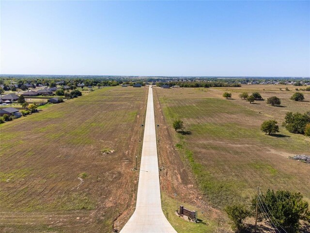 drone / aerial view with a rural view