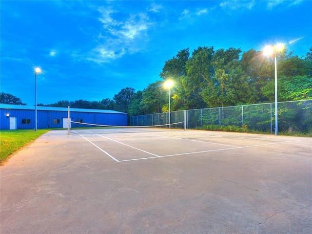 view of sport court