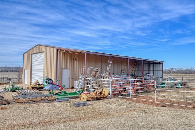 view of outbuilding featuring an outbuilding and an exterior structure