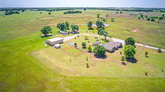 overview of rural landscape with a pastoral area