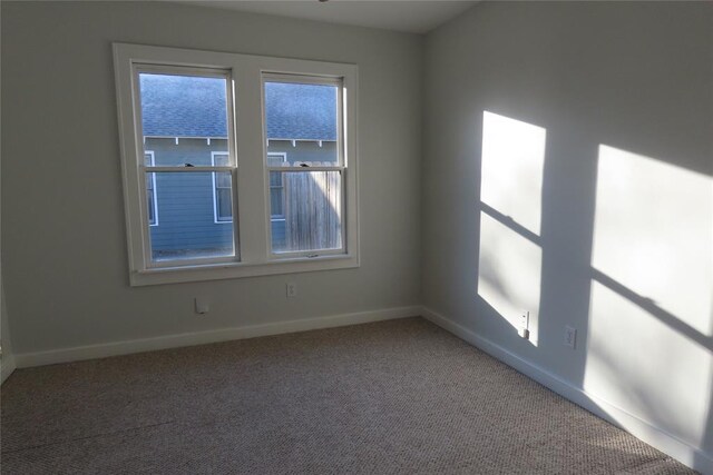 view of carpeted empty room