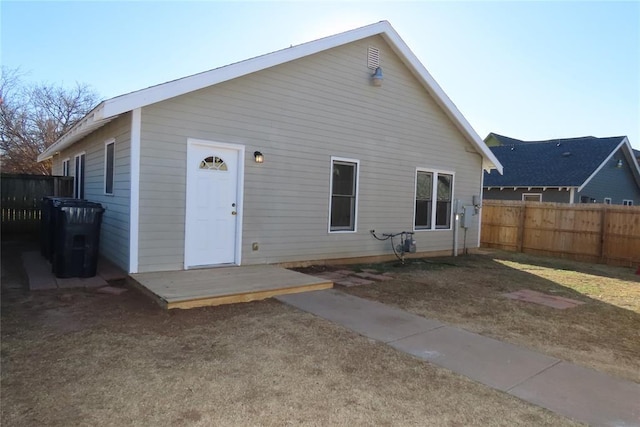 view of rear view of property