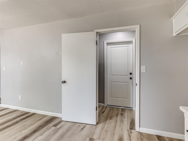 interior space featuring light wood-type flooring