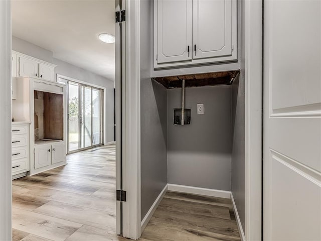 washroom featuring light hardwood / wood-style flooring