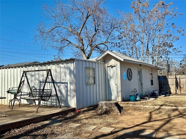 view of outbuilding