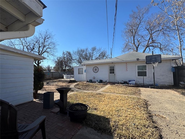 back of house featuring a patio area