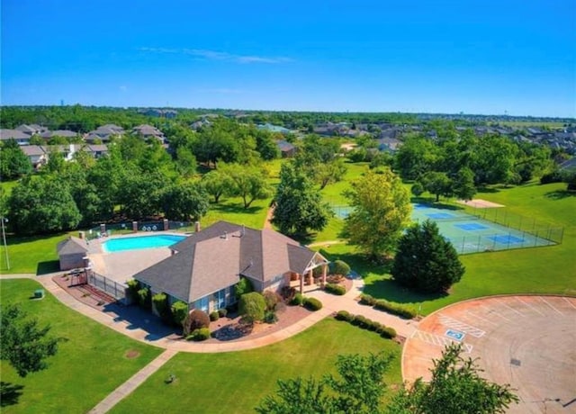 birds eye view of property