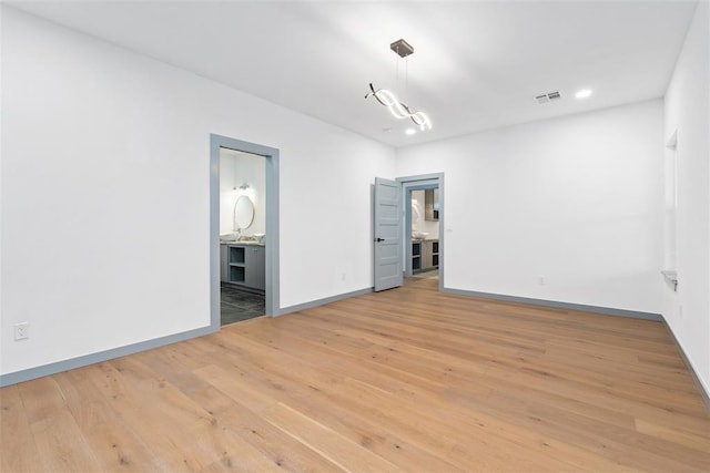 interior space featuring light hardwood / wood-style flooring