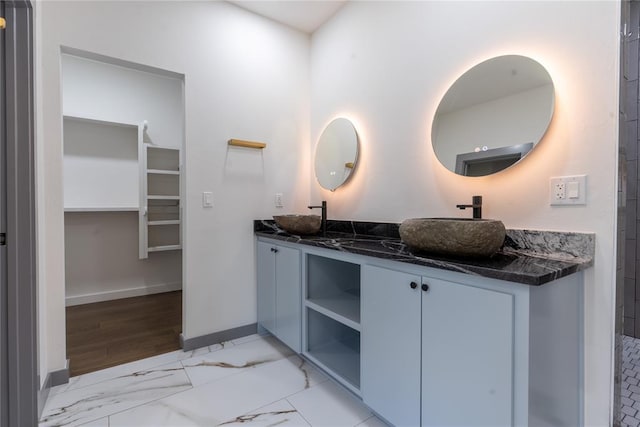 bathroom with vanity