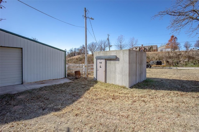 view of outbuilding