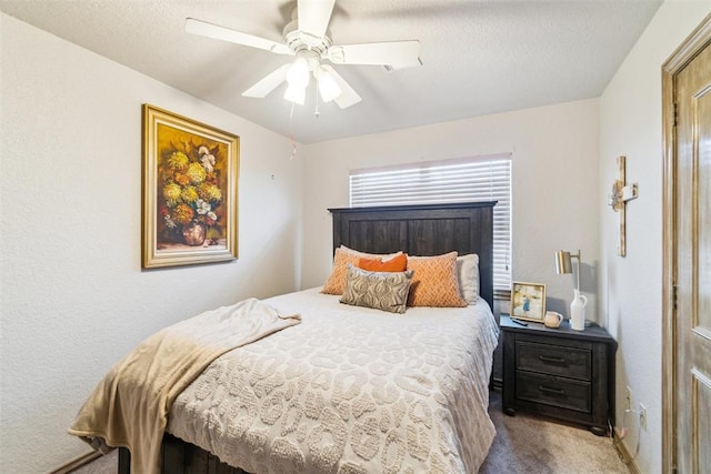 301 Club House Dr, Shawnee, OK 74801 - bedroom featuring carpet floors and ceiling fan