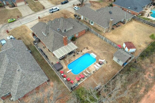 301 Club House Dr, Shawnee, OK 74801 - aerial view of a pool area