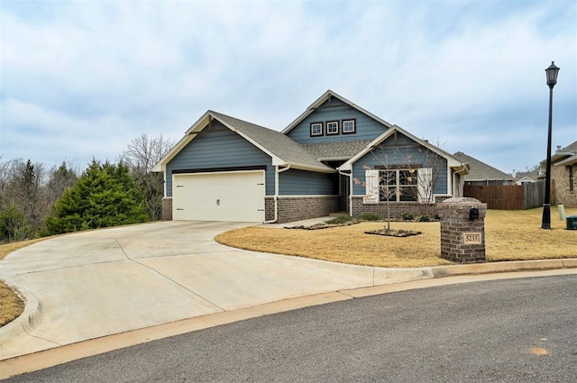 craftsman-style home featuring a garage