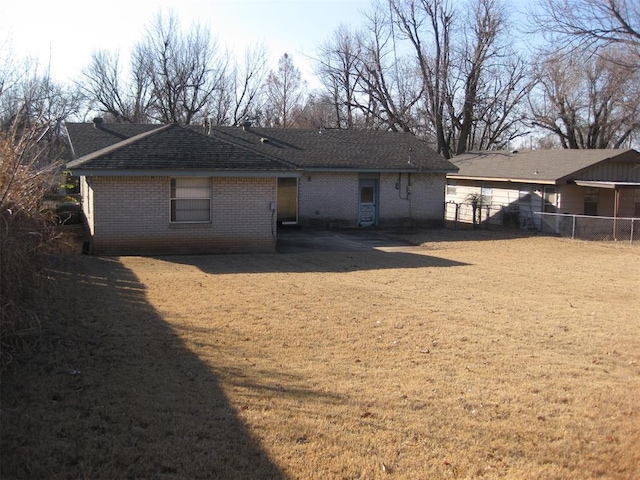 view of back of property