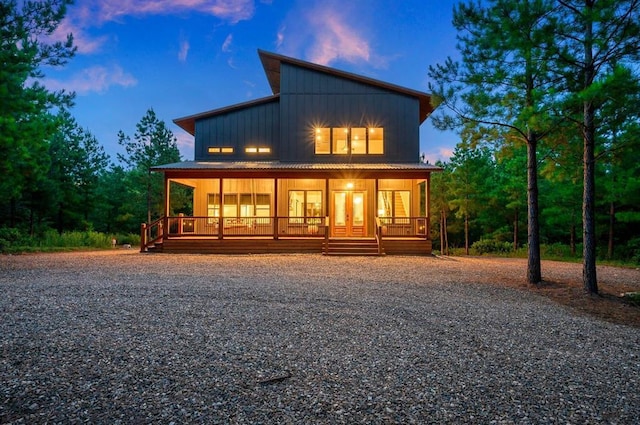 exterior space featuring a porch