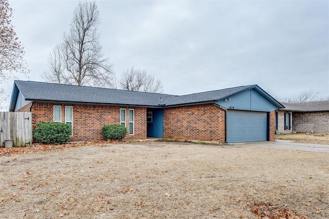 ranch-style house with a garage