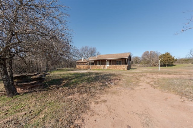 view of front of house with a porch