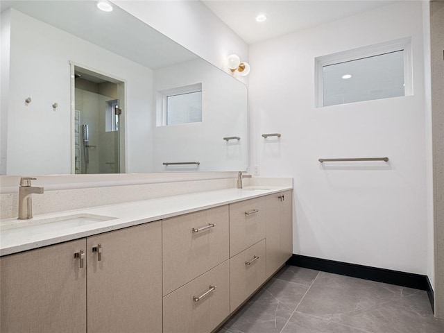 bathroom featuring vanity