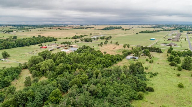 bird's eye view featuring a rural view