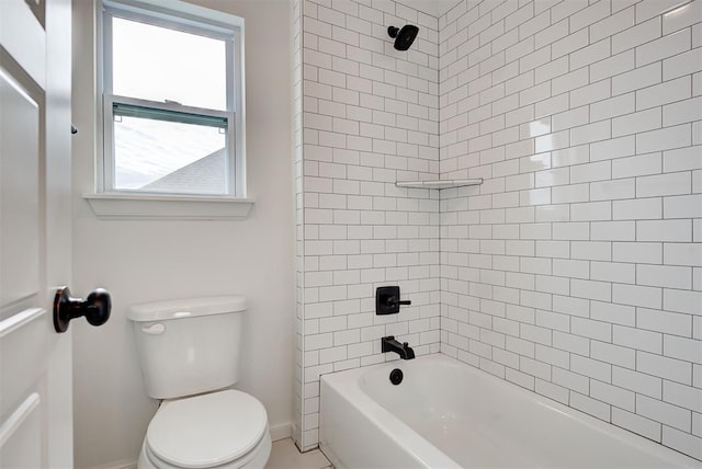 full bathroom with  shower combination and toilet