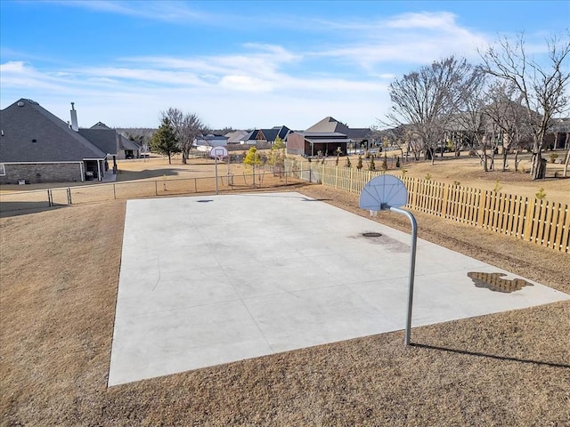 view of basketball court