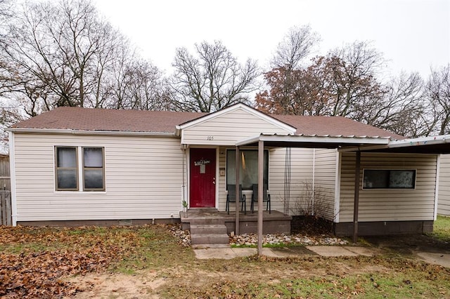 105 Park Row, Pauls Valley, OK 73075 - view of front of house