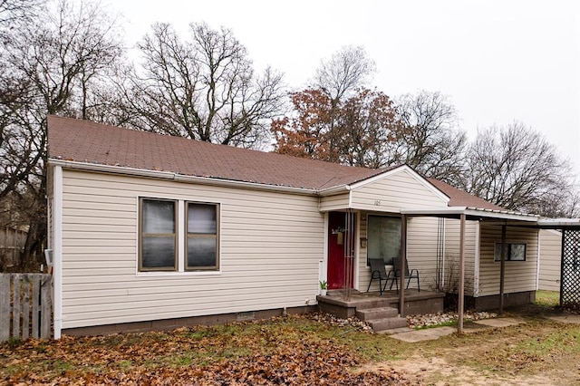 view of front of property