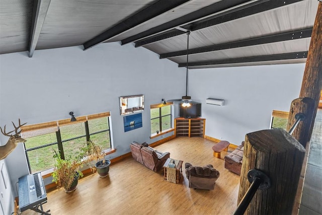 interior space featuring wood-type flooring and a wealth of natural light