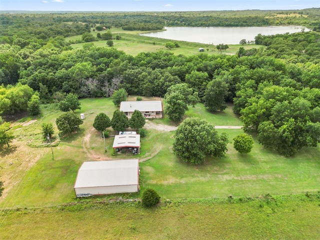 49900 W 201st St, Depew, OK 74028 - bird's eye view of a large body of water and a heavily wooded area