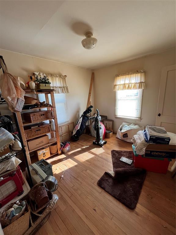 misc room with light wood-type flooring