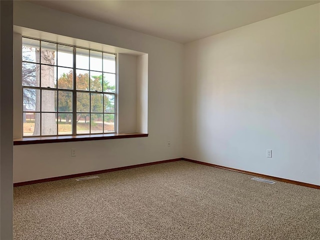 view of carpeted empty room