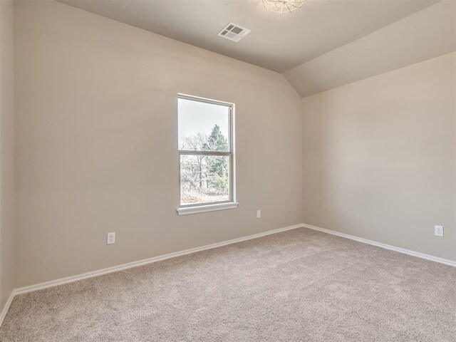 1995 Classic Run, Blanchard, OK 73010 - carpeted empty room with vaulted ceiling and baseboards
