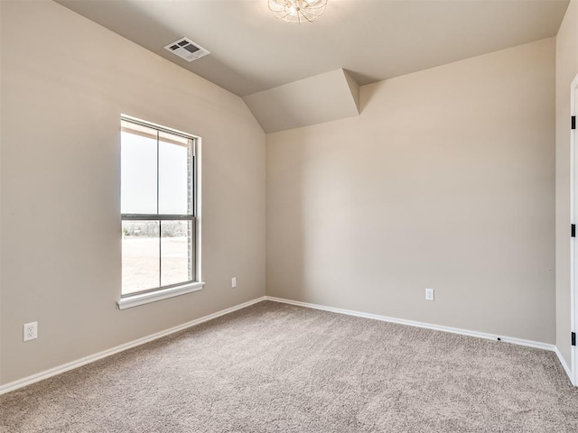 1995 Classic Run, Blanchard, OK 73010 - spare room with carpet floors, baseboards, and vaulted ceiling