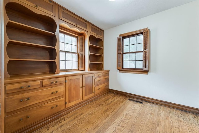 interior space featuring light hardwood / wood-style floors