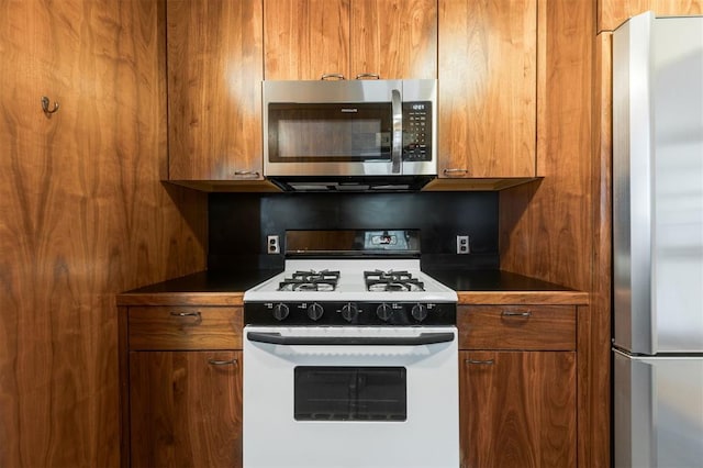 kitchen with stainless steel appliances