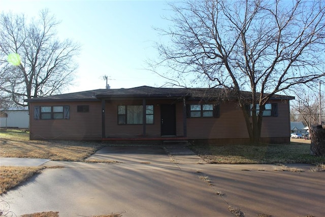 view of ranch-style home