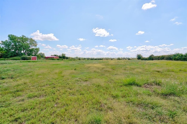 view of landscape featuring a rural view